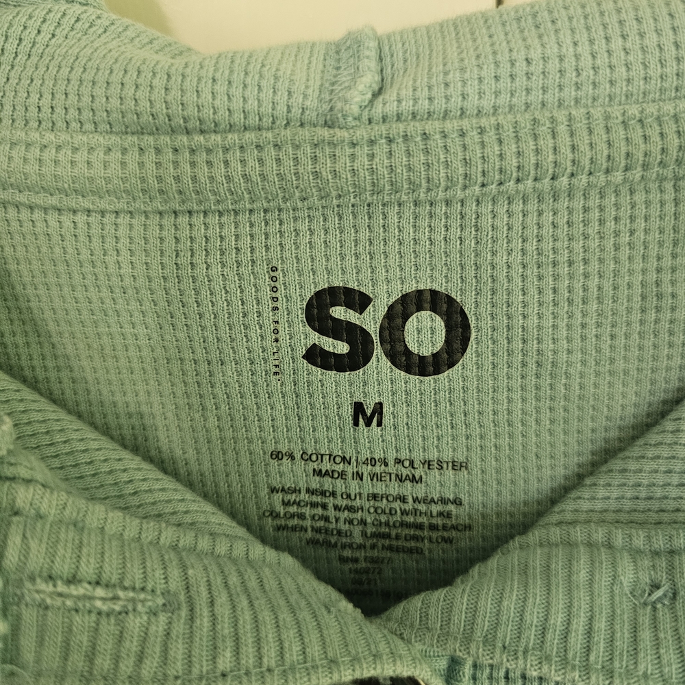 SO Women's Soft Teal Hoodie - Picture 5 of 5